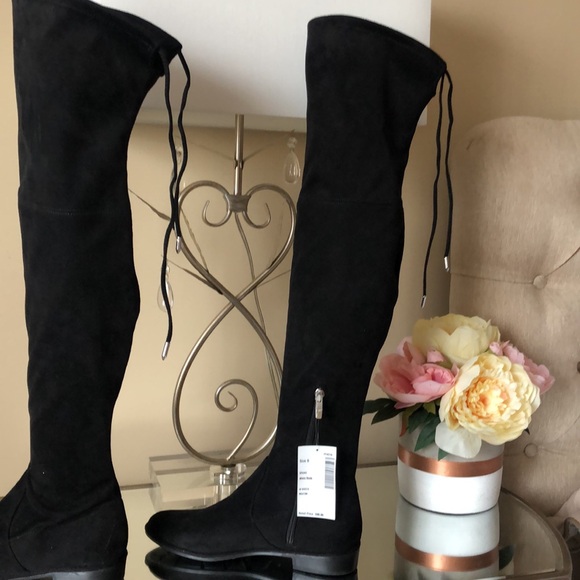 MARC FISHER Black Flat Over the Knee Boots - Picture 3 of 14